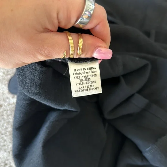 Love Riche Black Linen Dress - Picture 6 of 6